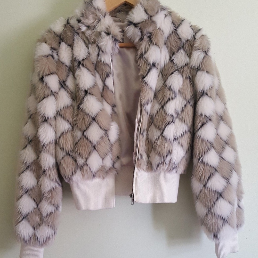 Faux fur coat